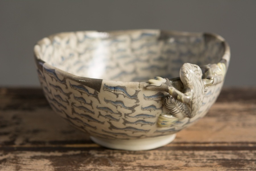 Porcelain Frog Bowl
